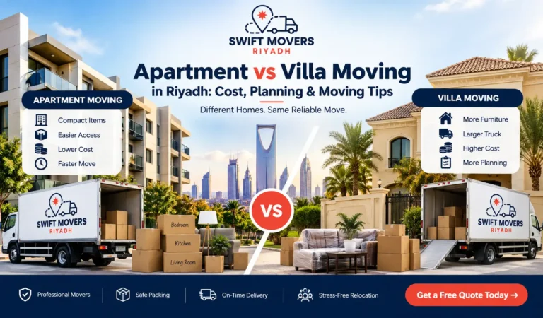 Apartment vs Villa Moving in Riyadh