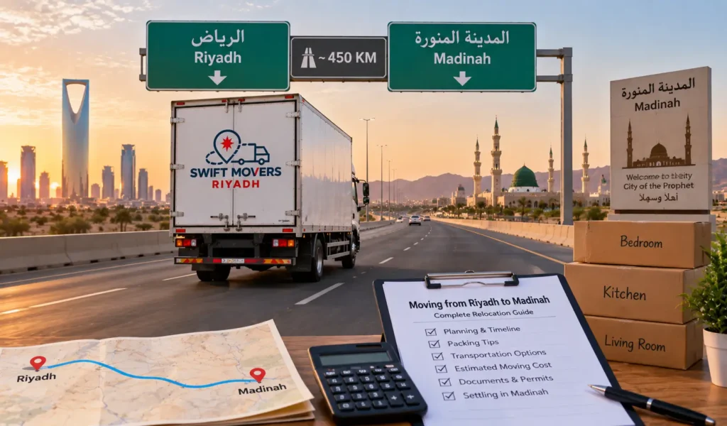 Moving from Riyadh to Madinah